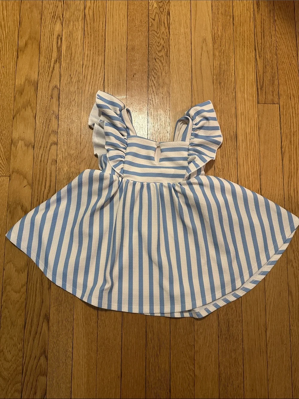 Disney Blue and White Striped Minnie & Daisy Sundress